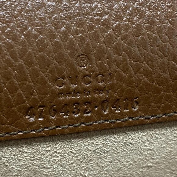 Auth GUCCI Dionysus/GG 476432 Navy Brown Denim Leather Shoulder Bag - Picture 14 of 15